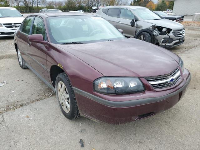 2G1WF52E749124995 - 2004 CHEVROLET IMPALA MAROON photo 1