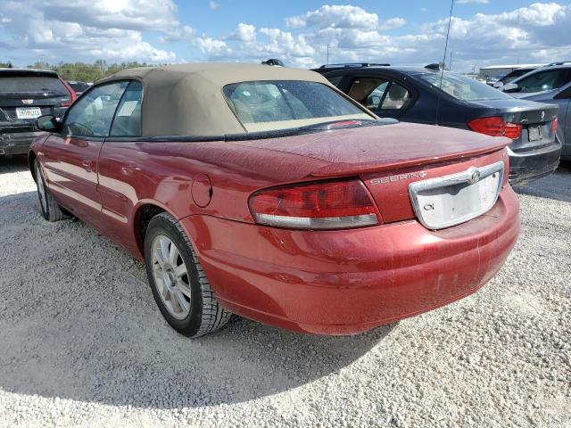 1C3EL75RX4N113688 - 2004 CHRYSLER SEBRING GT RED photo 3