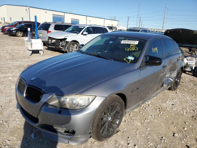 WBAPL335X9A515820 - 2009 BMW 335 XI GRAY photo 2