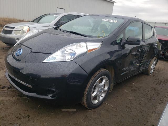 1N4AZ0CP9DC414343 - 2013 NISSAN LEAF S BLACK photo 2