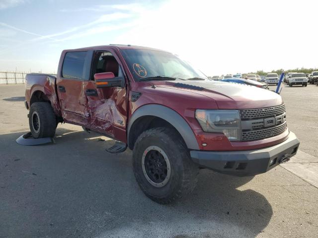 1FTFW1R60EFB17457 - 2014 FORD F150 SVT R RED photo 1