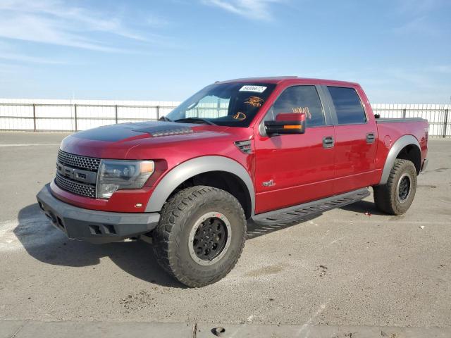 1FTFW1R60EFB17457 - 2014 FORD F150 SVT R RED photo 2