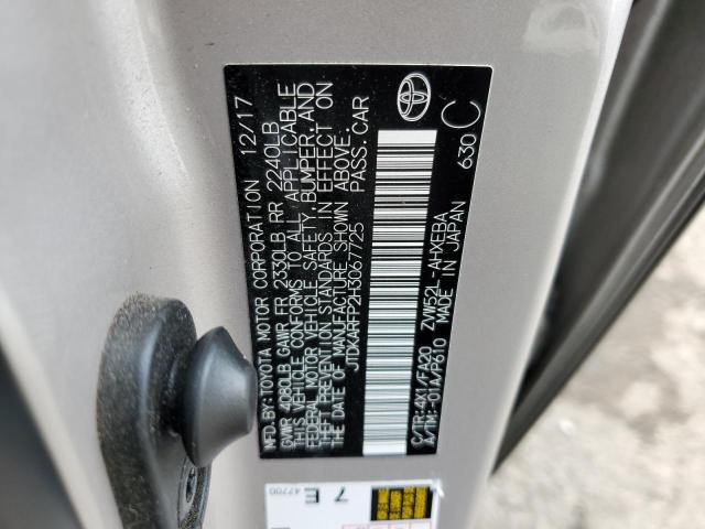 JTDKARFP2H3067725 - 2017 TOYOTA PRIUS PRIM 银色 照片 10