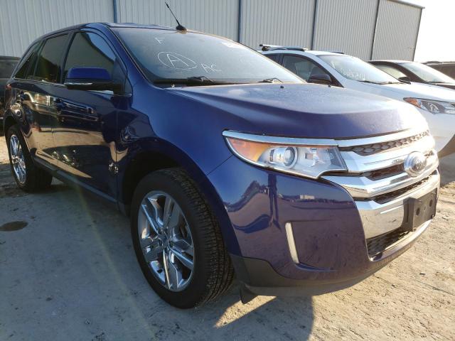 2FMDK3KC4DBB35261 - 2013 FORD EDGE LIMIT BLUE photo 1