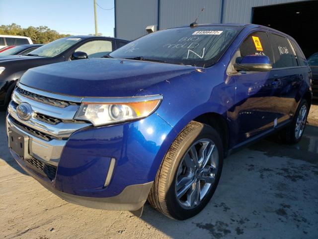 2FMDK3KC4DBB35261 - 2013 FORD EDGE LIMIT BLUE photo 2