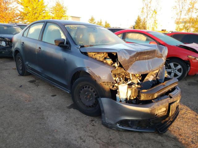 3VW2K7AJ9DM453648 - 2013 VOLKSWAGEN JETTA BASE 灰色 照片 1