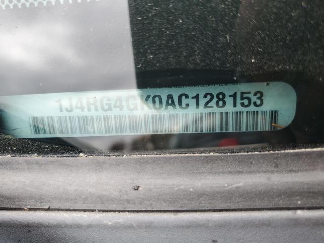 1J4RG4GK0AC128153 - 2010 JEEP COMMANDER 白色 照片 10