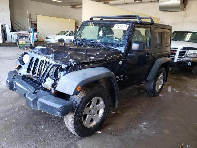 1C4AJWAG5CL157249 - 2012 JEEP WRANGLER S BLACK photo 2