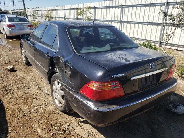 JH4KA96592C013309 - 2002 ACURA 3.5RL BLACK photo 3