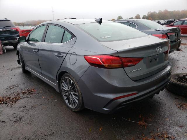 KMHD04LB7HU321393 - 2017 HYUNDAI ELANTRA SP GRAY photo 3