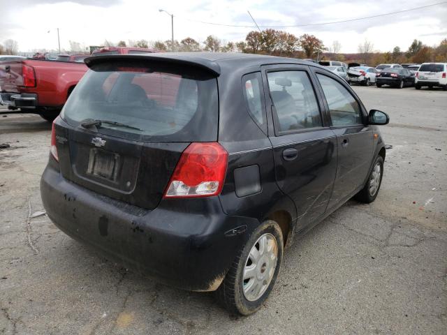 KL1TJ62624B196345 - 2004 CHEVROLET AVEO LS 黑色 照片 4