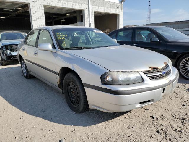 2G1WF52E449325690 - 2004 CHEVROLET IMPALA SILVER photo 1