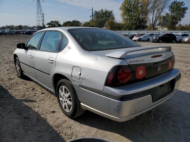 2G1WF52E449325690 - 2004 CHEVROLET IMPALA SILVER photo 3