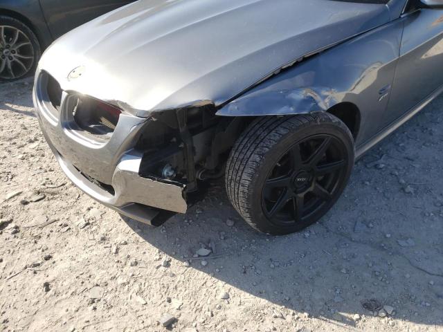 WBAPL3C53AA408404 - 2010 BMW 335 XI GRAY photo 9