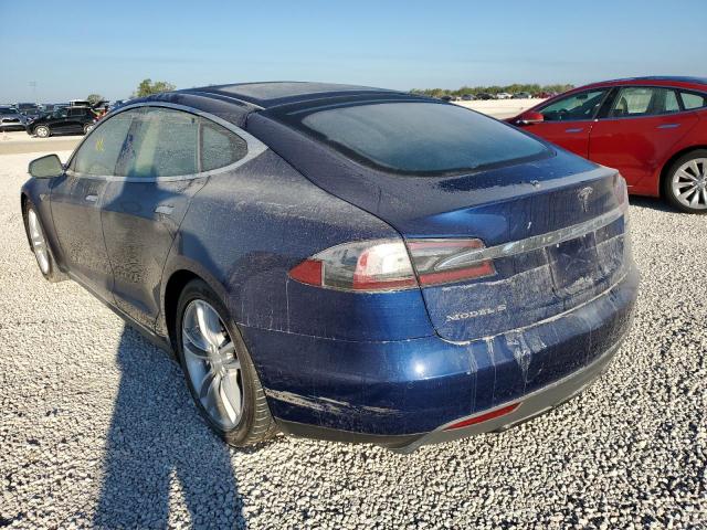 5YJSA1S25FF086068 - 2015 TESLA MODEL S 70 BLUE photo 3