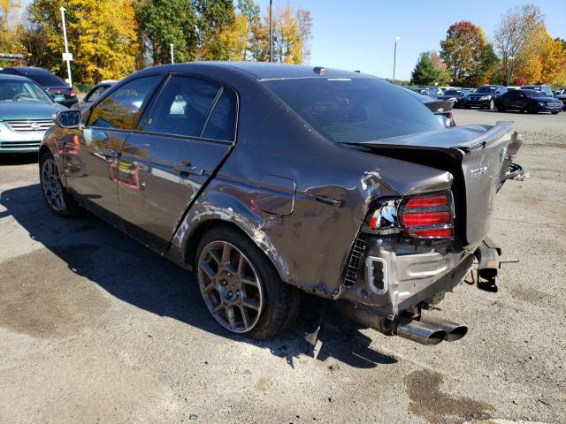 19UUA76517A013811 - 2007 ACURA TL TYPE S GRAY photo 3