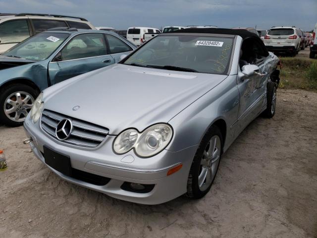 WDBTK56FX8T094977 - 2008 MERCEDES-BENZ CLK 350 SILVER photo 2