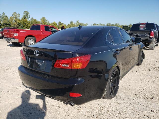 JTHBK262675036620 - 2007 LEXUS IS 250 BLACK photo 4