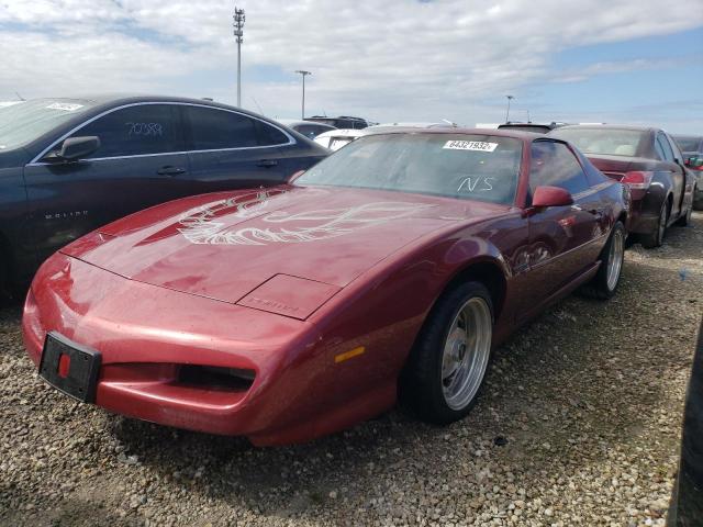 1G2FS23E7ML228044 - 1991 PONTIAC FIREBIRD B BURGUNDY photo 2