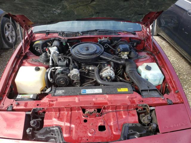 1G2FS23E7ML228044 - 1991 PONTIAC FIREBIRD B BURGUNDY photo 7