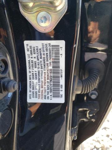 19XFC1F79GE011835 - 2016 HONDA CIVIC EXL 黑色 照片 10