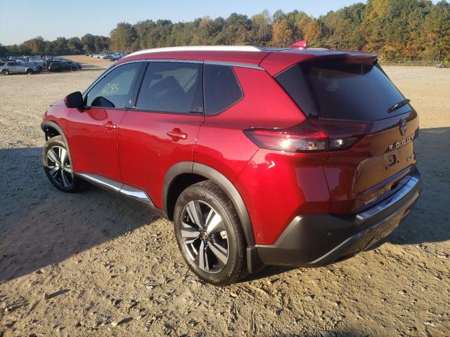 5N1BT3CB9NC727251 - 2022 NISSAN ROGUE SL RED photo 3