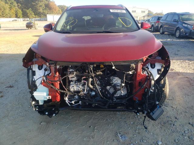 5N1BT3CB9NC727251 - 2022 NISSAN ROGUE SL RED photo 9