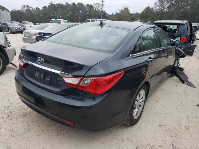 5NPEB4AC1CH352267 - 2012 HYUNDAI SONATA GLS BLACK photo 4