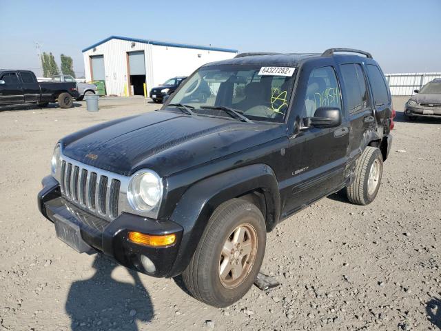 1J4GL58K44W188429 - 2004 JEEP LIBERTY LI BLACK photo 2