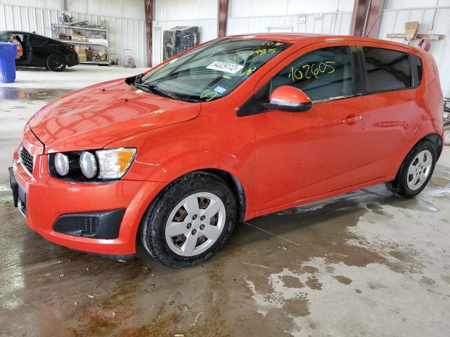 1G1JA6SHXD4157985 - 2013 CHEVROLET SONIC LS ORANGE photo 1