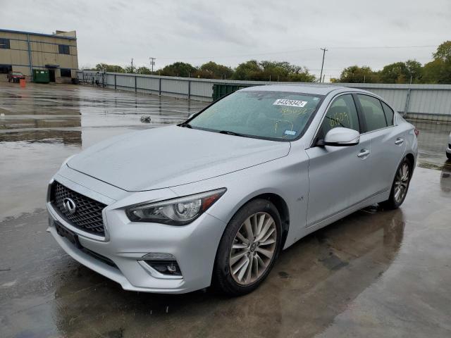 JN1EV7AP0JM356327 - 2018 INFINITI Q50 LUXE SILVER photo 2