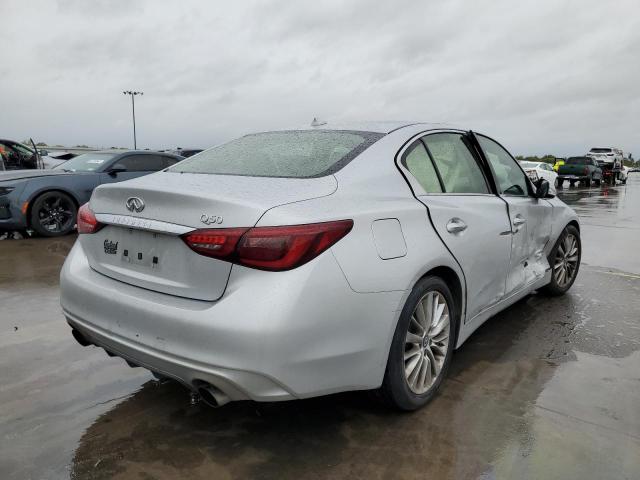 JN1EV7AP0JM356327 - 2018 INFINITI Q50 LUXE SILVER photo 4