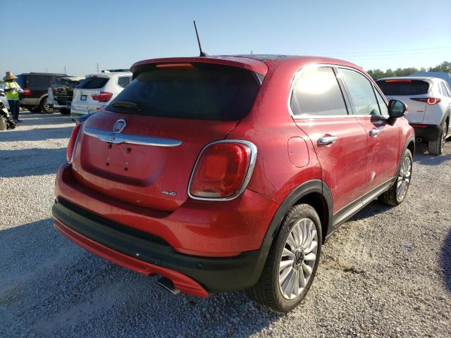 ZFBCFYDT1GP****** - 2016 FIAT 500X LOUNG RED photo 4