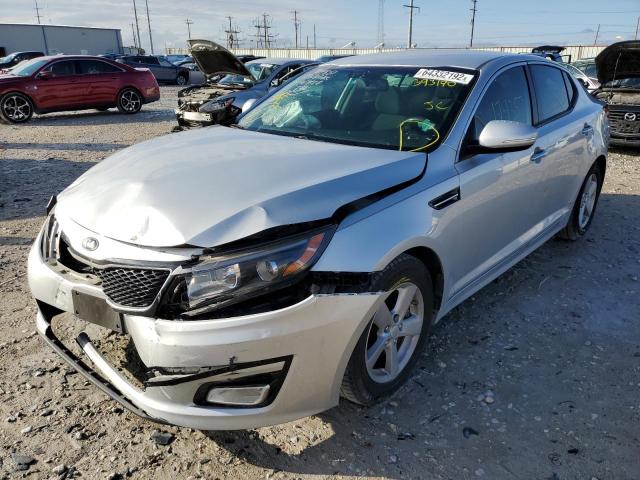5XXGM4A72FG393190 - 2015 KIA OPTIMA SILVER photo 2