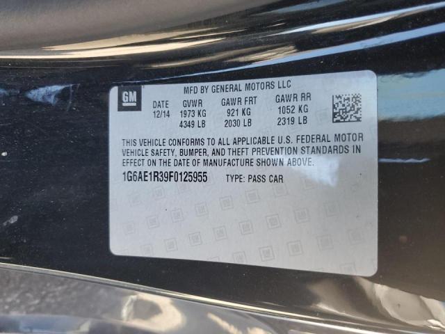 1G6AE1R39F0125955 - 2015 CADILLAC ATS PREMIU BLACK photo 10