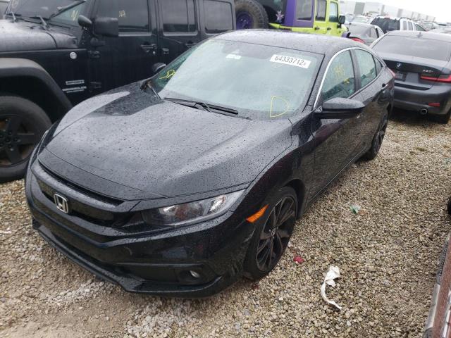 2HGFC2F80MH551106 - 2021 HONDA CIVIC SPOR Қара фото 2