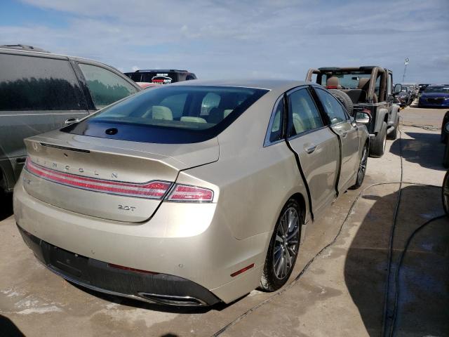 3LN6L5A96HR607801 - 2017 LINCOLN MKZ PREMIE GOLD photo 4