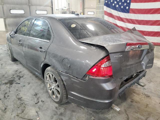 3FAHP0JG4CR289369 - 2012 FORD FUSION CHARCOAL photo 3