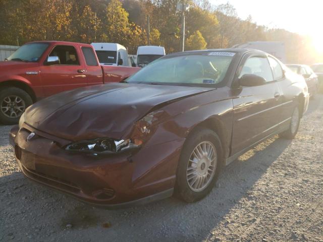 2G1WW12E5Y9211437 - 2000 CHEVROLET MONTE CARL 栗色 照片 2