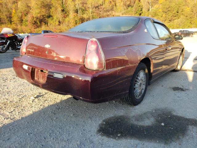 2G1WW12E5Y9211437 - 2000 CHEVROLET MONTE CARL 栗色 照片 4