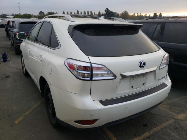 JTJBC1BA8B2036745 - 2011 LEXUS RX 450 WHITE photo 3