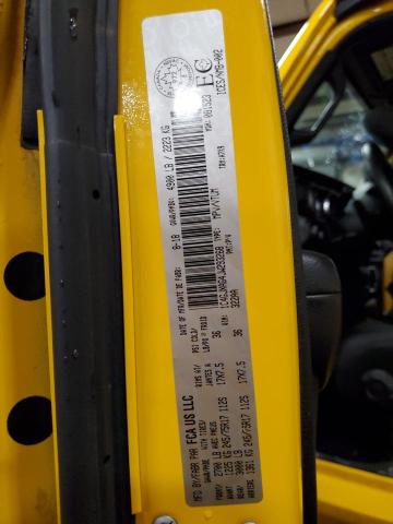 1C4GJXAG4JW293268 - 2018 JEEP WRANGLER S YELLOW photo 10