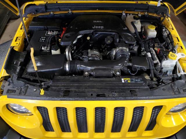 1C4GJXAG4JW293268 - 2018 JEEP WRANGLER S YELLOW photo 7