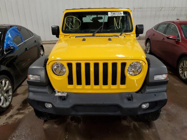 1C4GJXAG4JW293268 - 2018 JEEP WRANGLER S YELLOW photo 9