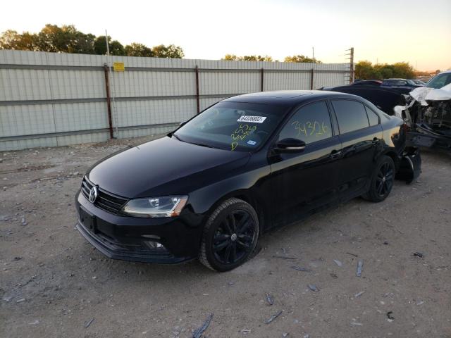 3VWD17AJ7JM255285 - 2018 VOLKSWAGEN JETTA SPOR BLACK photo 2