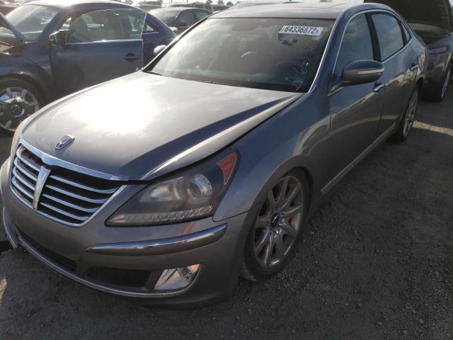 KMHGH4JH2CU053231 - 2012 HYUNDAI EQUUS SIGN GRAY photo 2