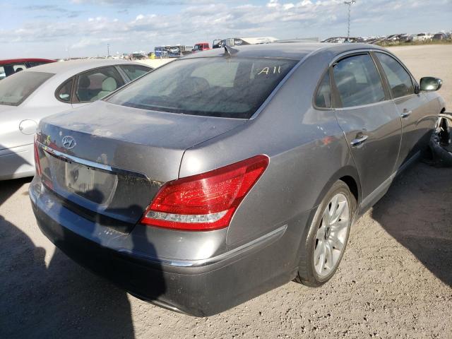 KMHGH4JH2CU053231 - 2012 HYUNDAI EQUUS SIGN GRAY photo 4