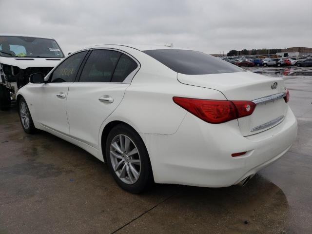 JN1BV7AP4FM331750 - 2015 INFINITI Q50 BASE WHITE photo 3