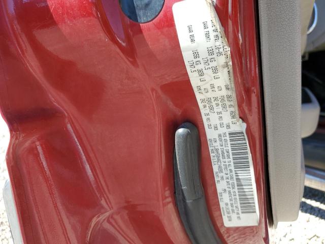 1J8HH58N46C140285 - 2006 JEEP COMMANDER 勃艮第红 照片 10