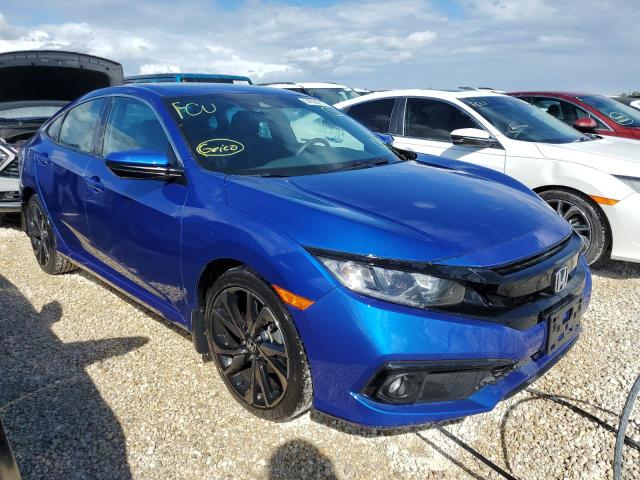 2HGFC2F81MH547548 - 2021 HONDA CIVIC SPOR BLUE photo 1